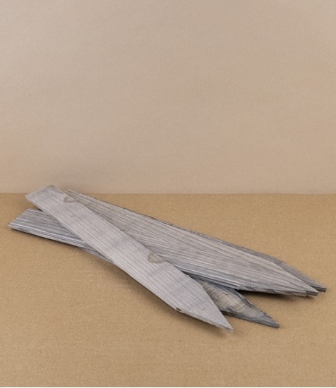 Hand-made wooden plant labels