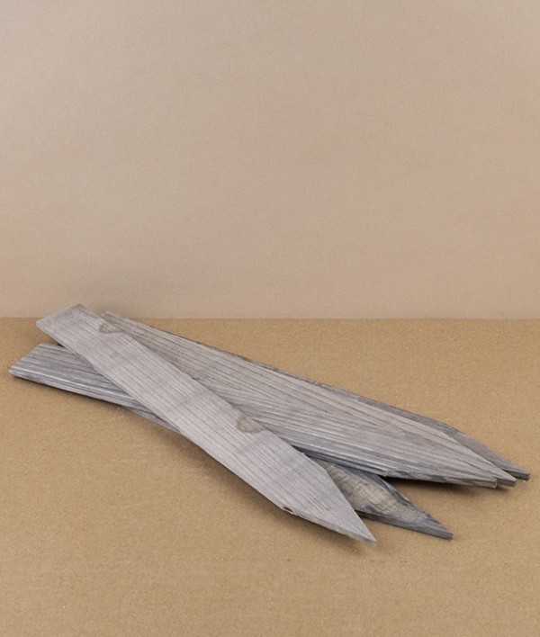 Hand-made wooden plant labels