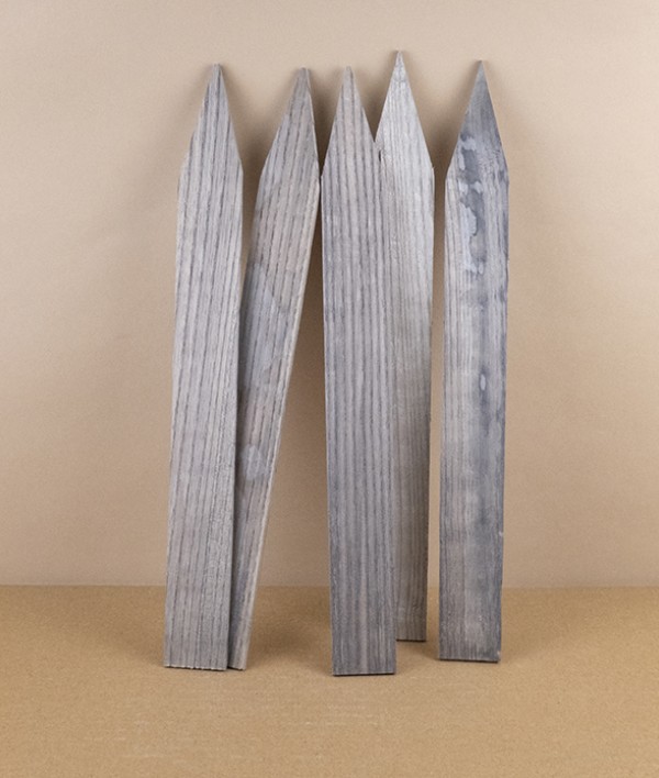 Hand-made wooden plant labels