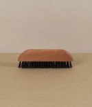 Pocket clothes brush, pear wood & bristle