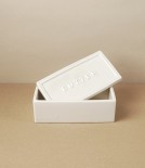 Semi-Porcelain Rectangular Butter Dish