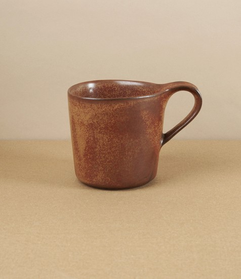 Japanese Porcelain Mug, Brown