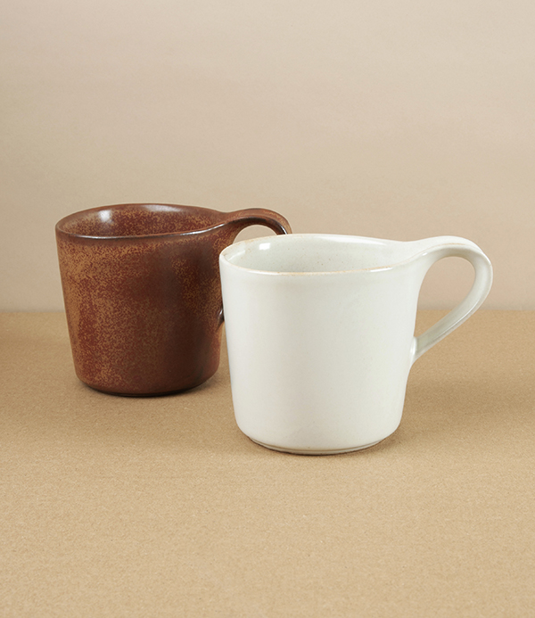 Japanese Porcelain Mug, Brown