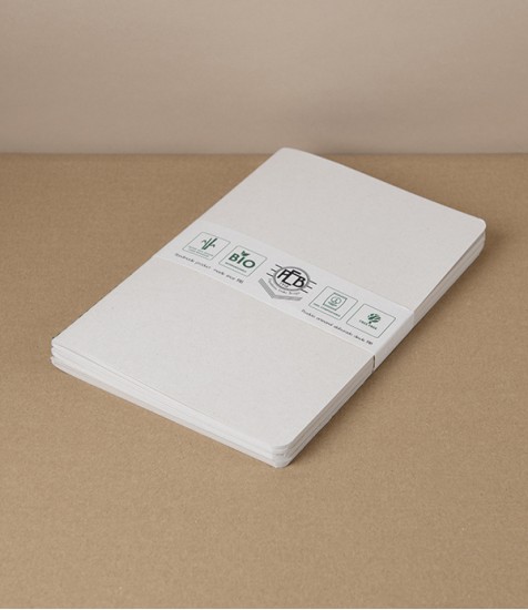 Three Sugarcane Eco-Notebooks, A5, Plain