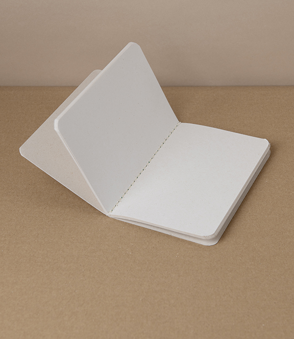 Three Pocket Sugarcane Eco-Notebooks, Plain