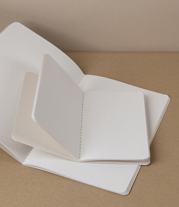 Three Sugarcane Eco-Notebooks, A5, Plain