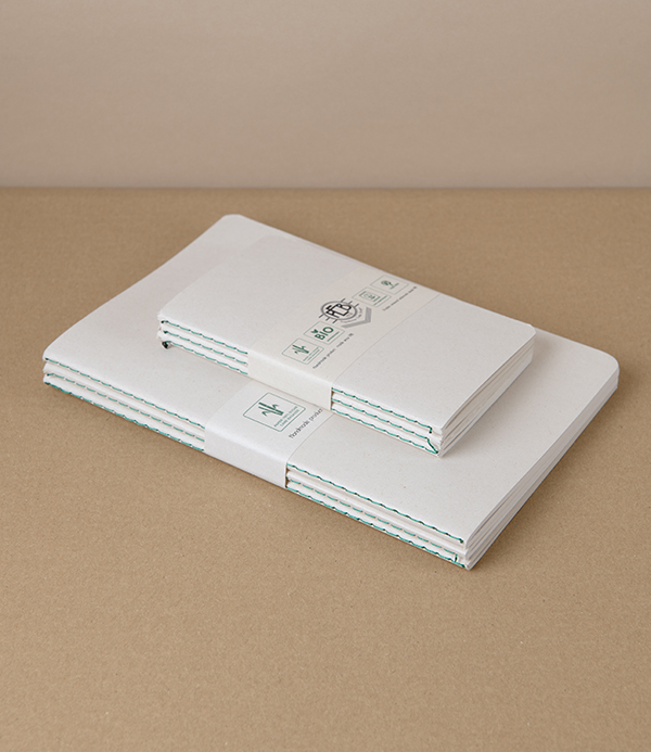 Three Sugarcane Eco-Notebooks, A5, Plain