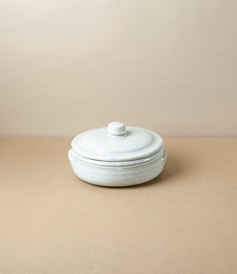Portuguese Terracotta Mini Casserole, White
