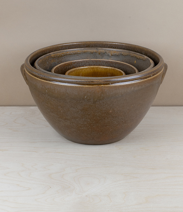 Portuguese terracotta mixing bowl, large