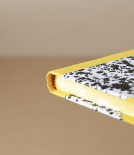 Portuguese Half-Bound Notebook, A5, Ruled, Yellow