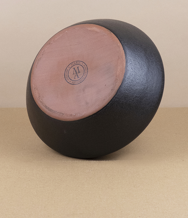 Portuguese terracotta low wide vase