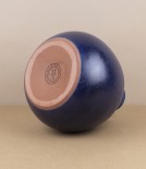 Portuguese terracotta vase, indigo