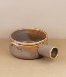 Portuguese terracotta gratin dish with handle