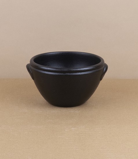 Portuguese terracotta mixing bowl, mini, black