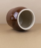 French Stoneware Pot beurre, brun, 1l