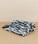 Hand knitted kettle holder, Black & White