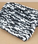 Hand knitted kettle holder, Black & White