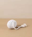 Volcanic Lava Pumice Stone with Cord, White