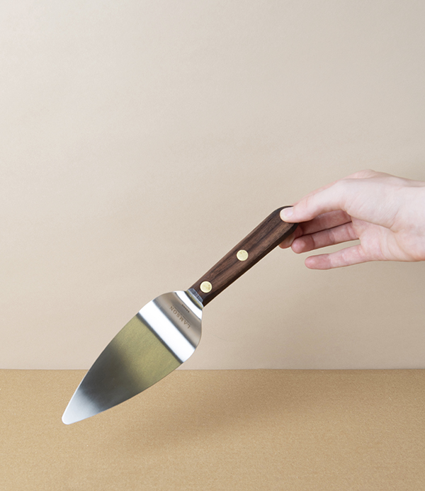Lamson Pie or Cake Server with Walnut Handle