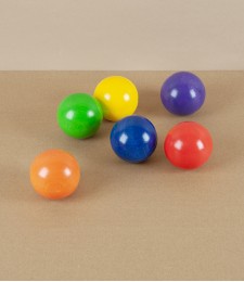 Wooden Rainbow Balls, Set of Six