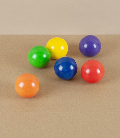 Wooden Rainbow Balls, Set of Six
