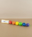 Wooden Rainbow Balls, Set of Six