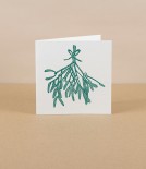 Linocut Greetings Cards, Set of 4, ‘Mistletoe’