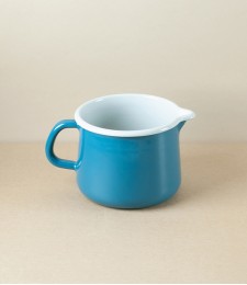 Austrian Enamelled Steel Bellied Jug, 1 litre