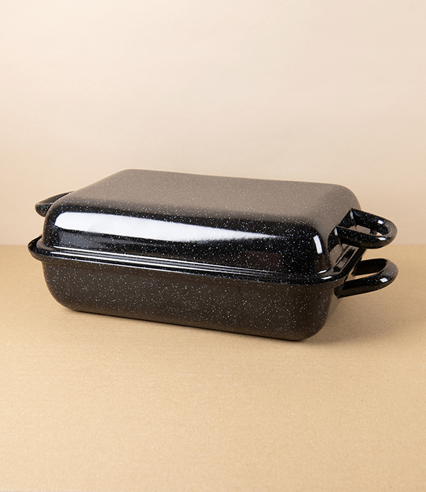 Austrian Enamel Lidded Roasting Pan, 32cm, 2.6L