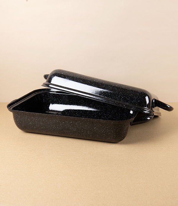 Austrian Enamel Lidded Roasting Pan, 32cm, 2.6L
