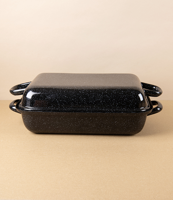 Austrian Enamel Lidded Roasting Pan, 32cm, 2.6L