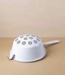 Austrian Enamelled Steel Colander with Handle, Large
