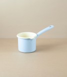 Austrian enamel milk pan 0.5l, blue