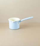 Austrian enamel milk pan 0.5l, blue