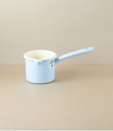 Austrian enamel milk pan 0.5l, blue