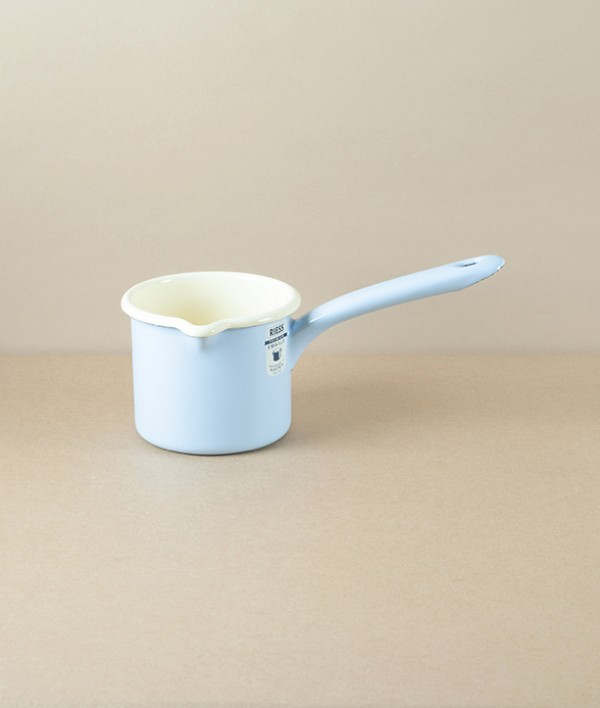 Austrian enamel milk pan 0.5l, blue