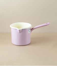 Austrian Enamel Milk Pan 1l, Pink
