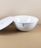 Austrian Enamel Proving or Salad Bowl with Lid 