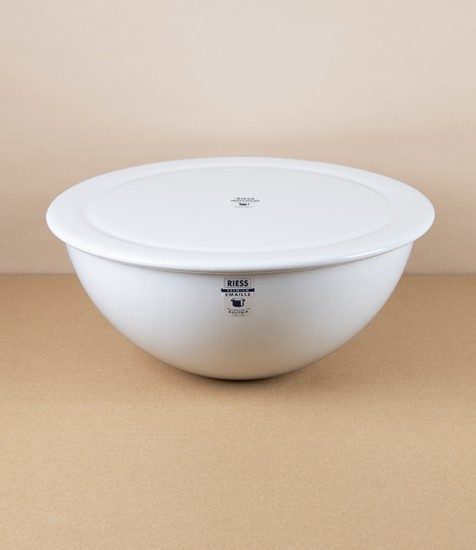 Austrian Enamel Proving or Salad Bowl with Lid 