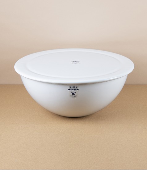 Austrian Enamel Proving or Salad Bowl with Lid 