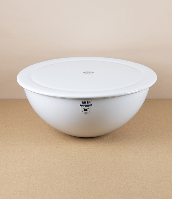 Austrian Enamel Proving or Salad Bowl with Lid 