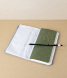 Yamamoto Paper ‘Ro-Biki’ Canvas Notebook Cover & Utility Case, Sea Blue