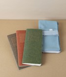 Yamamoto Paper ‘Ro-Biki’ Canvas Notebook Cover & Utility Case, Sea Blue