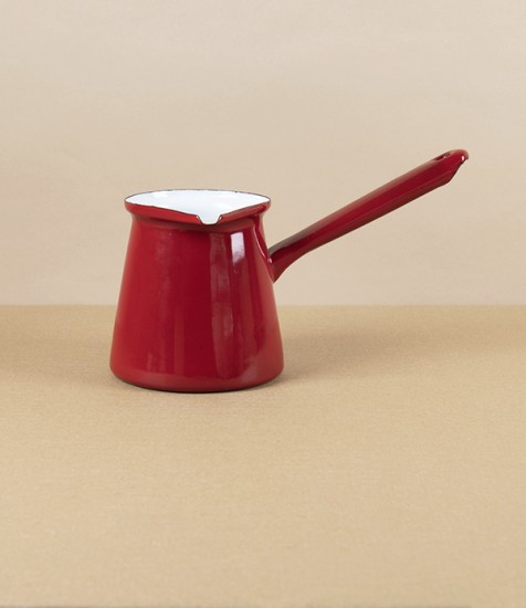 Romanian Enamel Briki or Ibrik, 0.5l, Bordeaux