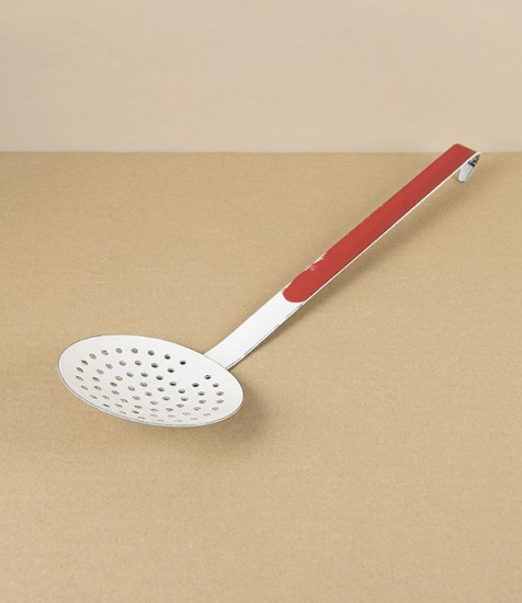 Romanian Enamel Skimmer, White & Scarlet, 10cm