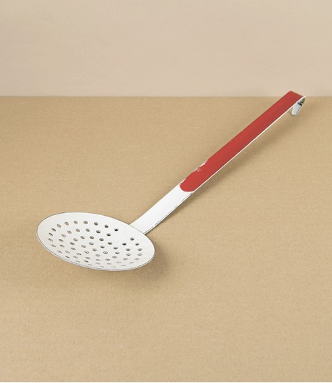 Romanian Enamel Skimmer, White & Scarlet, 10cm