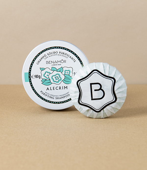 Benamôr Rosemary Solid Shampoo in Tin