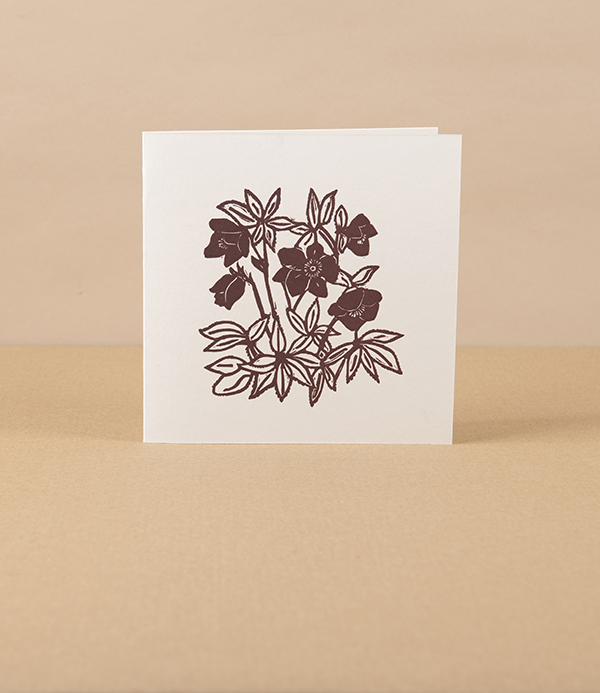 Linocut Greetings Cards, Set of 4, ‘Spring’