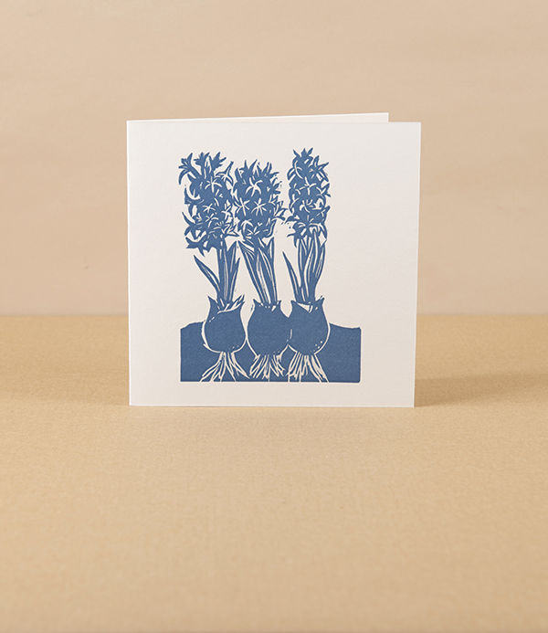 Linocut Greetings Cards, Set of 4, ‘Spring’