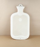 Natural Rubber Hot Water Bottle, Cream